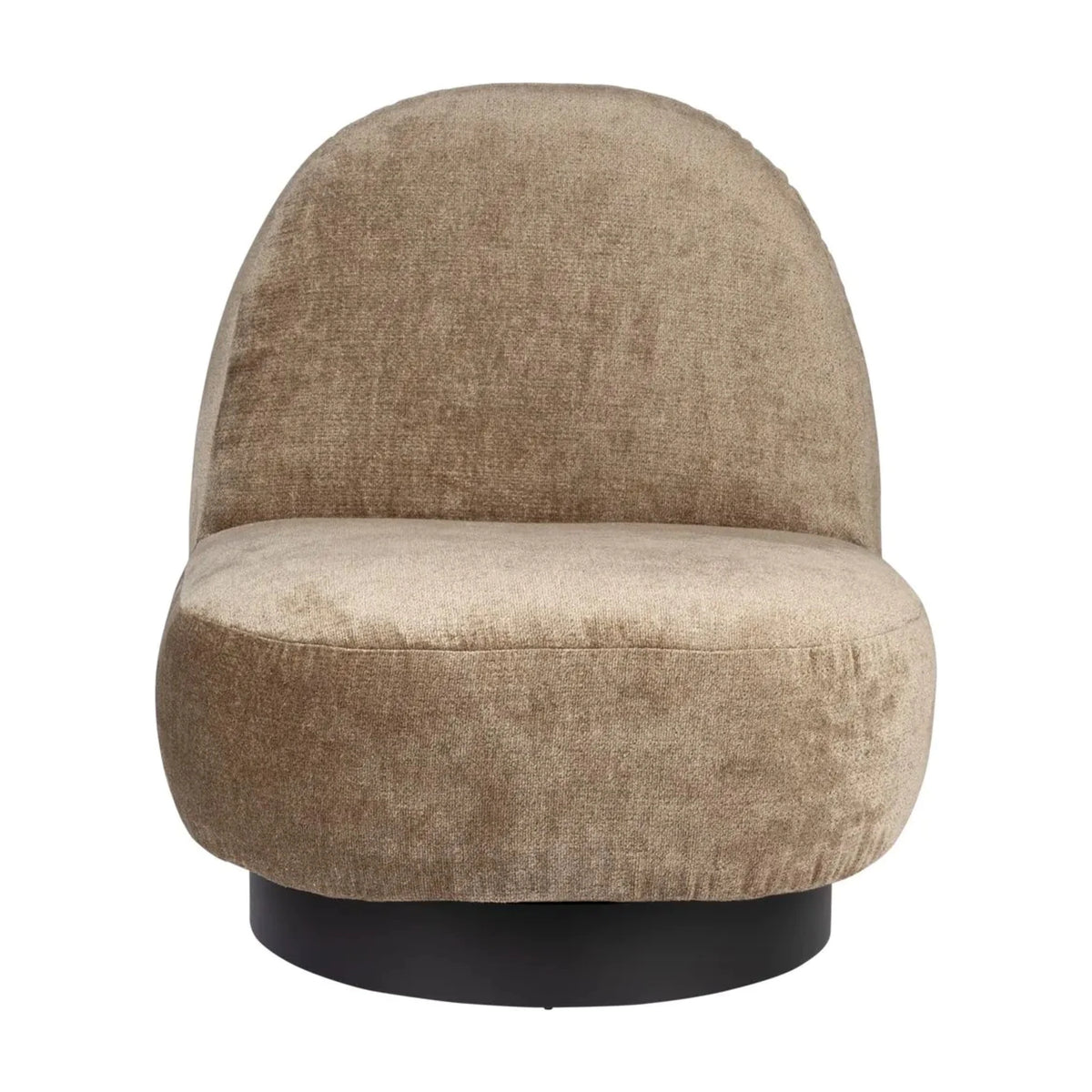Lounge Chair Eden Moss Domestica – Front View on White