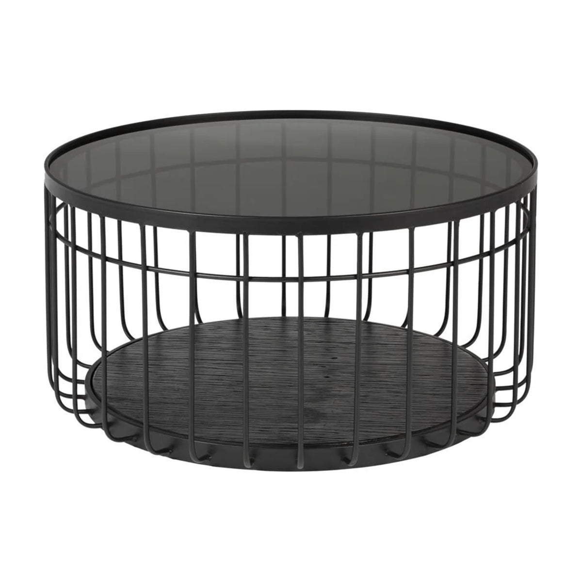 Coffee Table Lance M Black Domestica – Front View on White