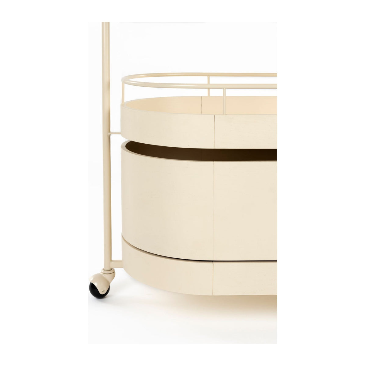 Trolley Wim Beige Domestica – Closed Compartment and Wheel Close-up