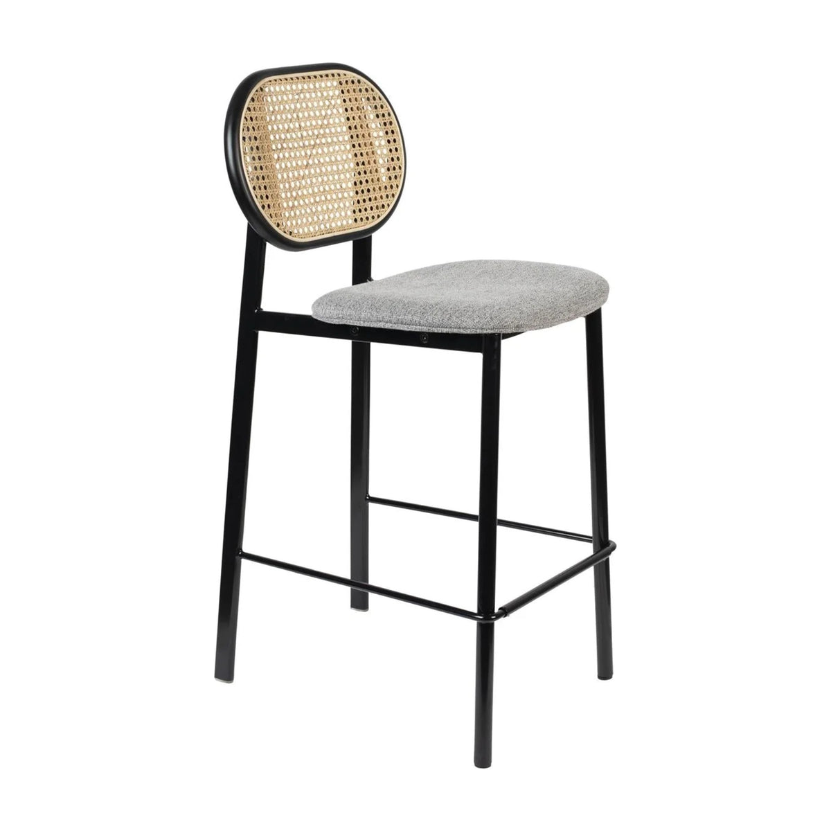 Counter Stool Spike Natural Grey Domestica – Three Quarter View on White