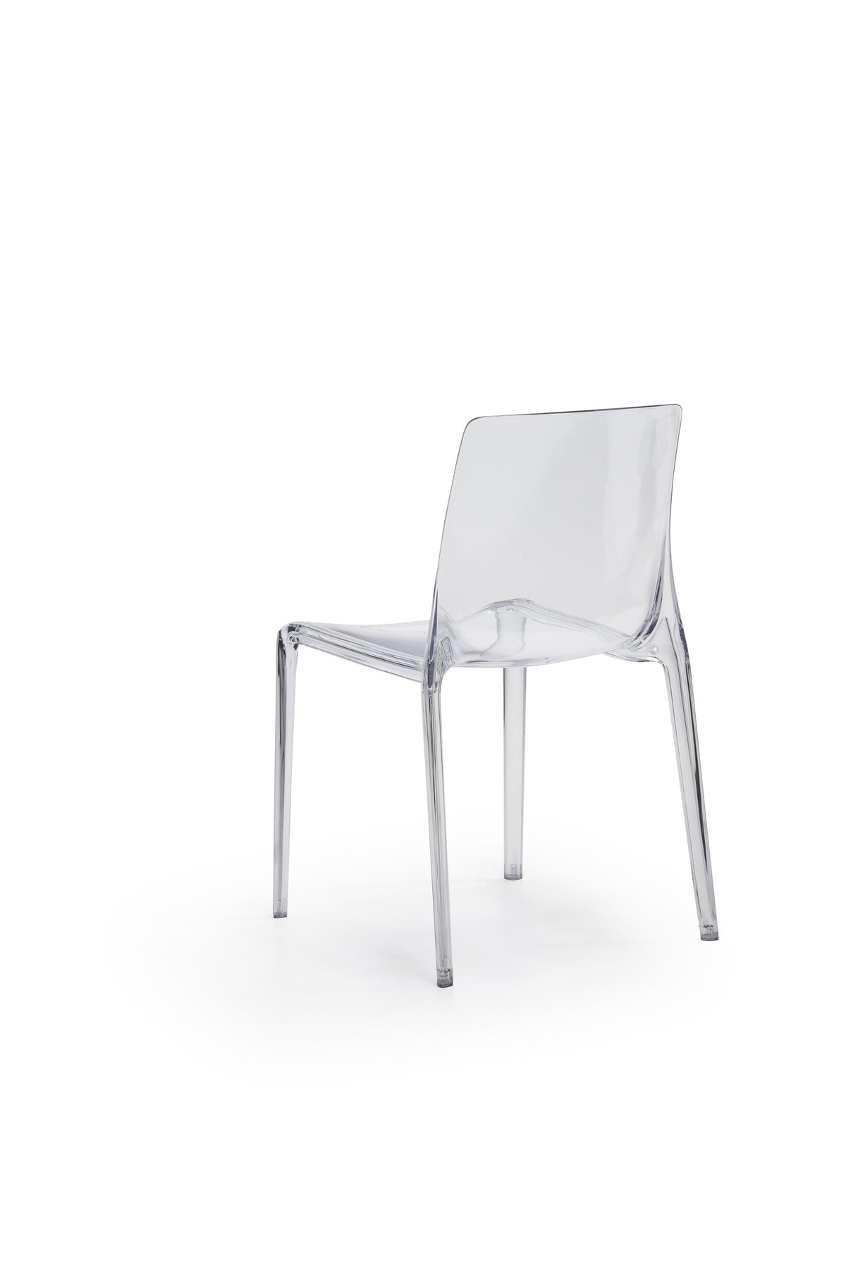 Dining Chair Agatha Polycarbonate Transparent Domestica – Product View on White