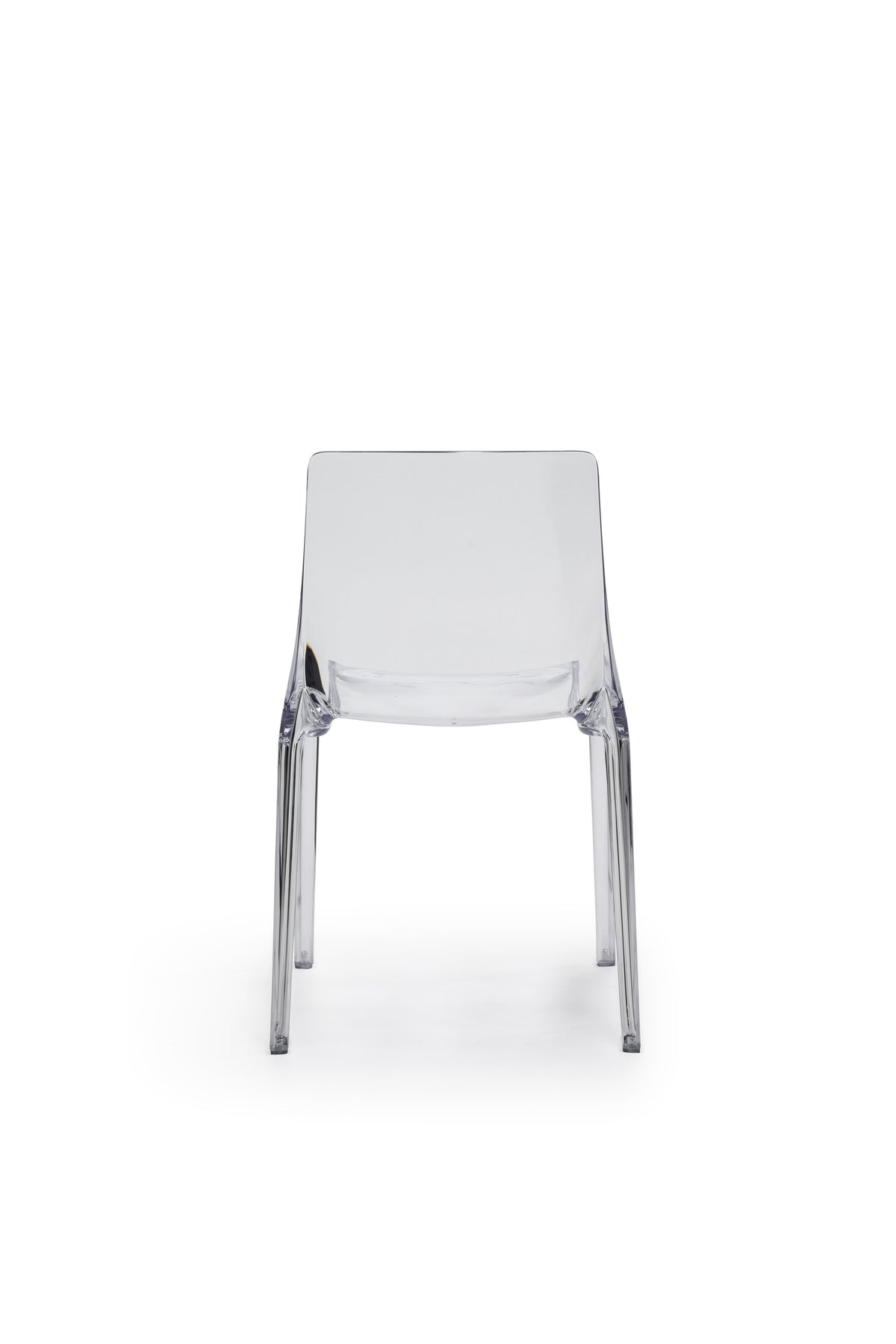Dining Chair Agatha Polycarbonate Transparent Domestica – Product View on White