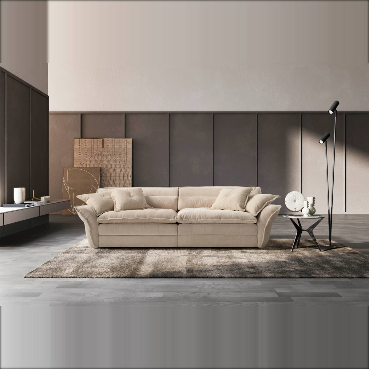 Astoria Domestica – Lifestyle – In a Modern Living Room with Grey Walls