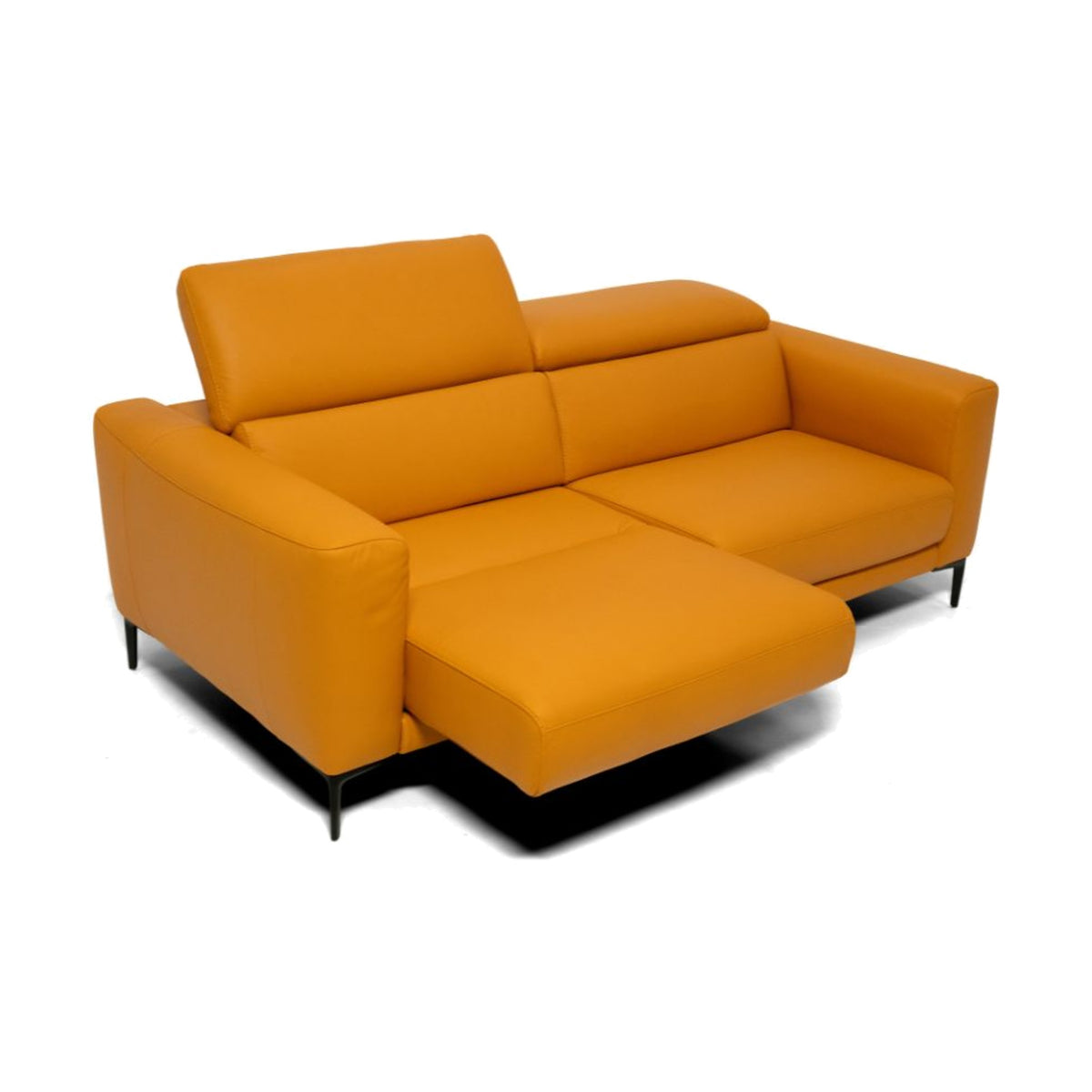 Egoitaliano Byron 2-Seater Sofa Mustard Fabric Domestica – Top Angle View
