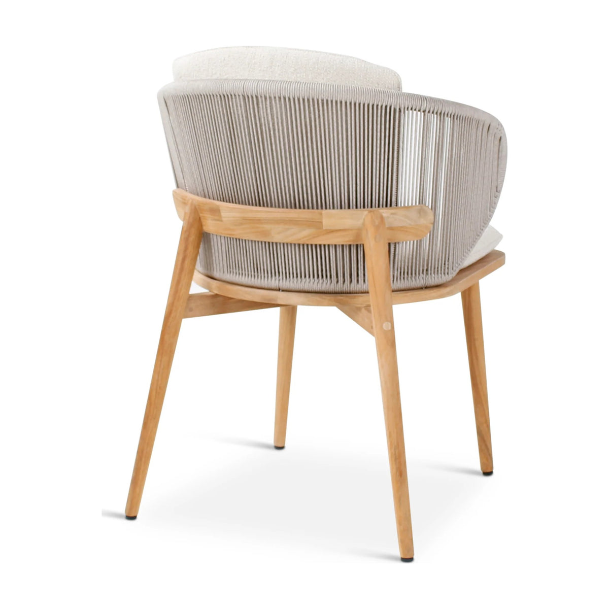 Armchair Gabor Natural Grey Clay Domestica – Back Three Quarter View, Opposite Side