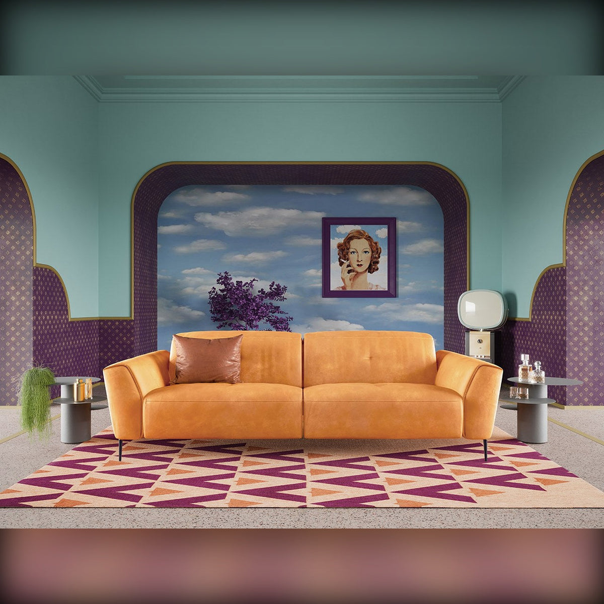 Divano Charles 3P Grande Cognac Domestica – Lifestyle Living Room