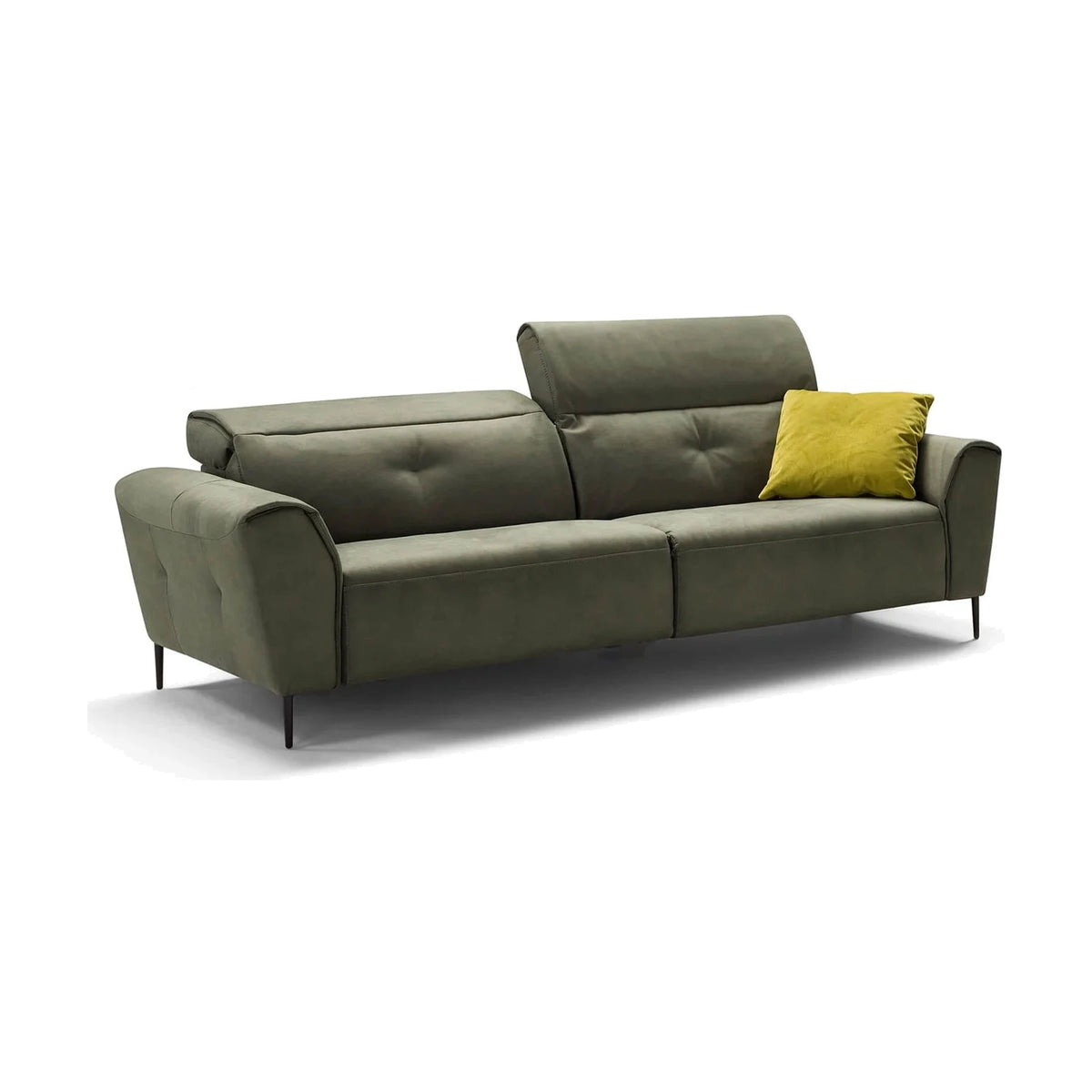 Divano Charles 3P Grande Olive Domestica – Front View
