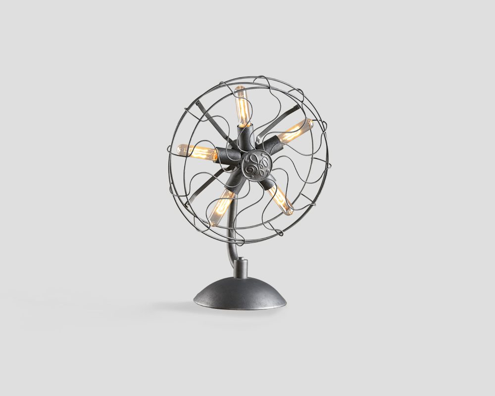 Table Lamp Dialma Brown DB003914 – burnished iron 5-light lamp