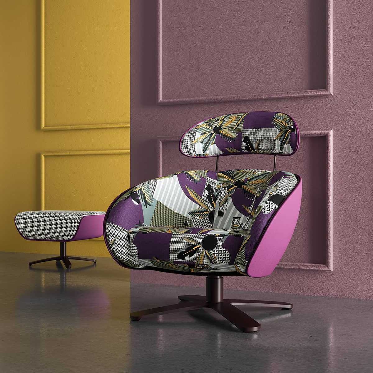 Armchair Coconut Domestica – Recycled Cellulose Shell Detail