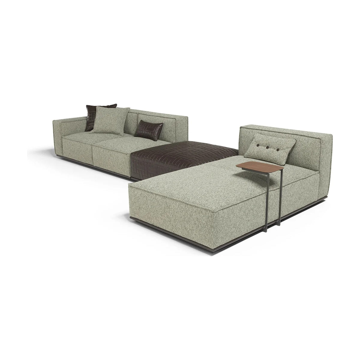 Plaza Domestica – Modular Configuration, Three Quarter View from Above on White