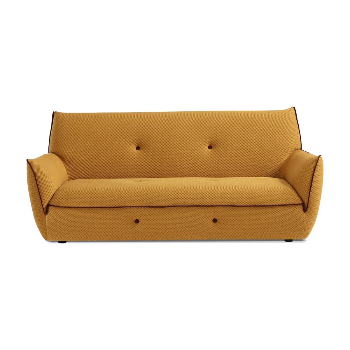 Yuki Domestica – Front View on White in Mustard Fabric