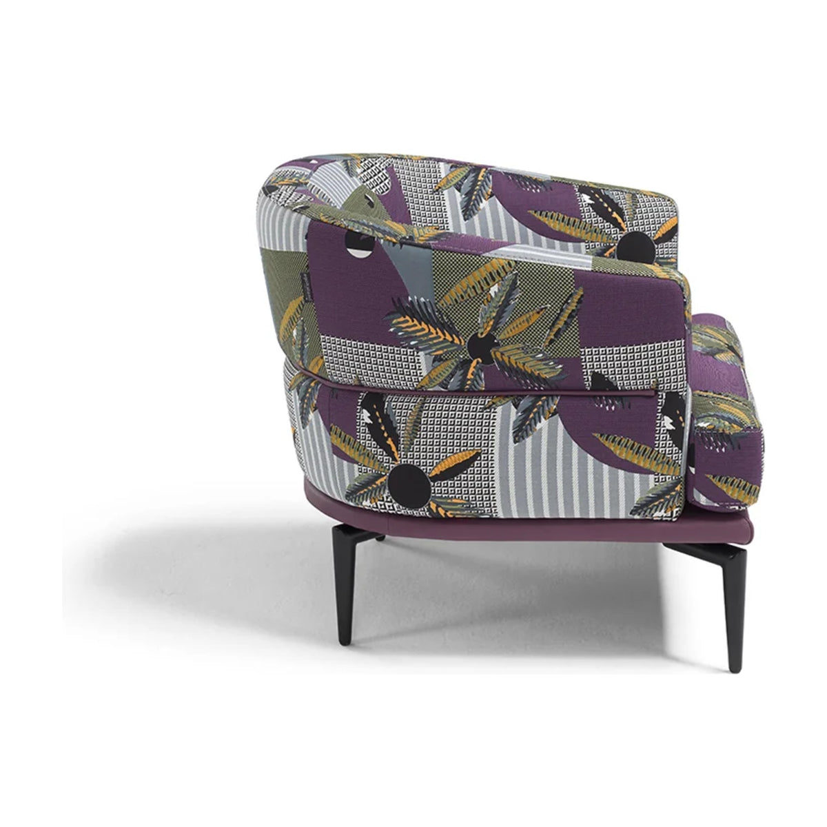Bonnie Domestica – Side View in Patterned Fabric on White