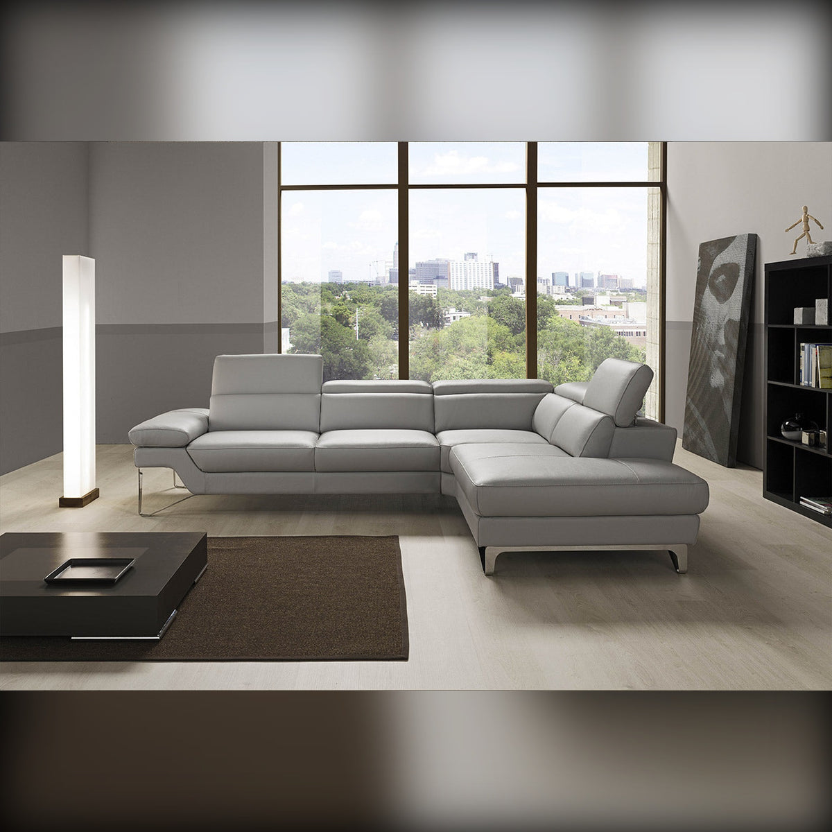 Princess Domestica – Lifestyle – Grey Corner Sofa by a Window