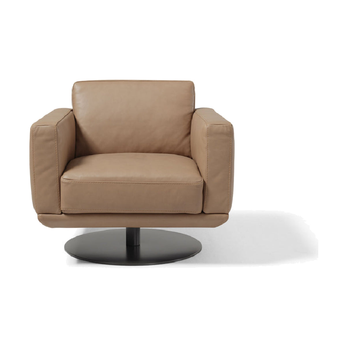 Armchair Gloria Swivel Tan Domestica – Front View