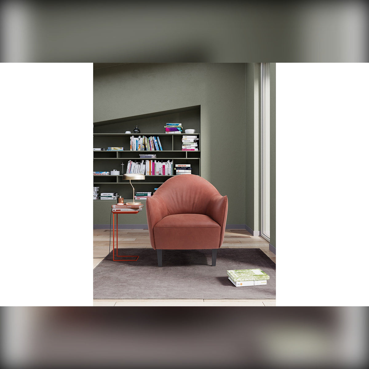 Musetta Domestica – Lifestyle – In a Room with Bookshelves