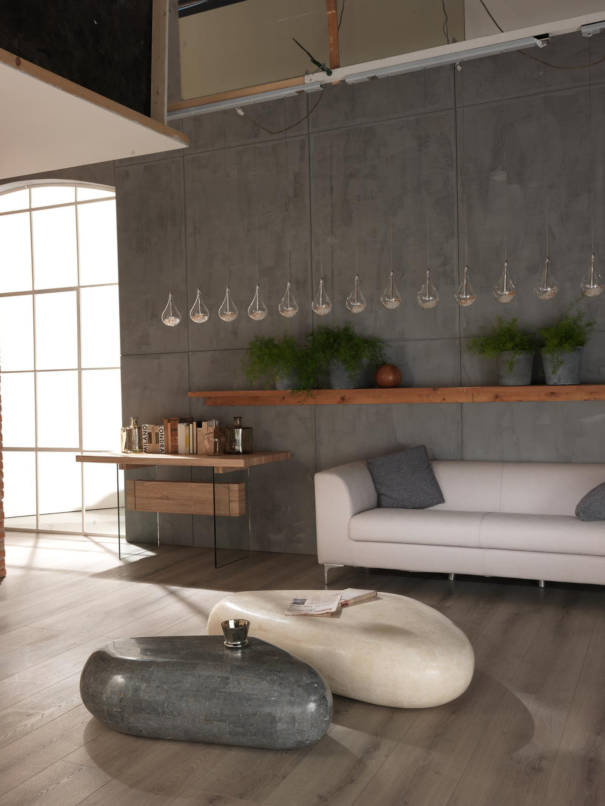 Coffee Table Sasso Big Fossil Stone Beige Domestica – Lifestyle
