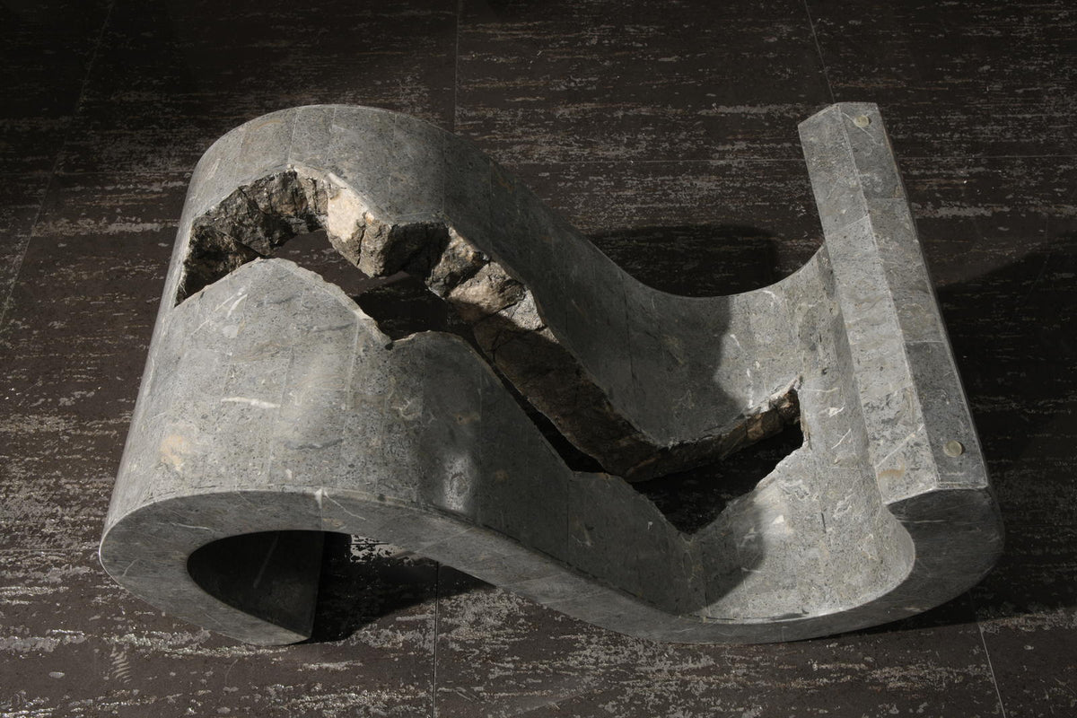 Coffee Table Flexus Fossil Stone Glass Domestica – Lifestyle