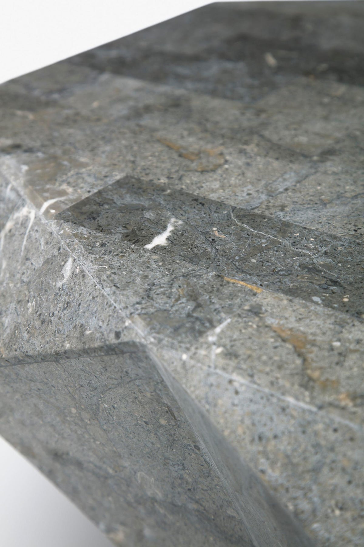 Coffee Table Diamond Medium Fossil Stone Grey Domestica – Lifestyle