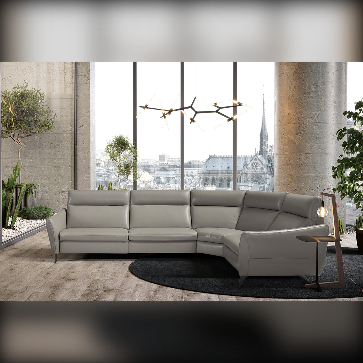 Divano Gaia Composizione Steel Blue Domestica – Lifestyle Paris City View