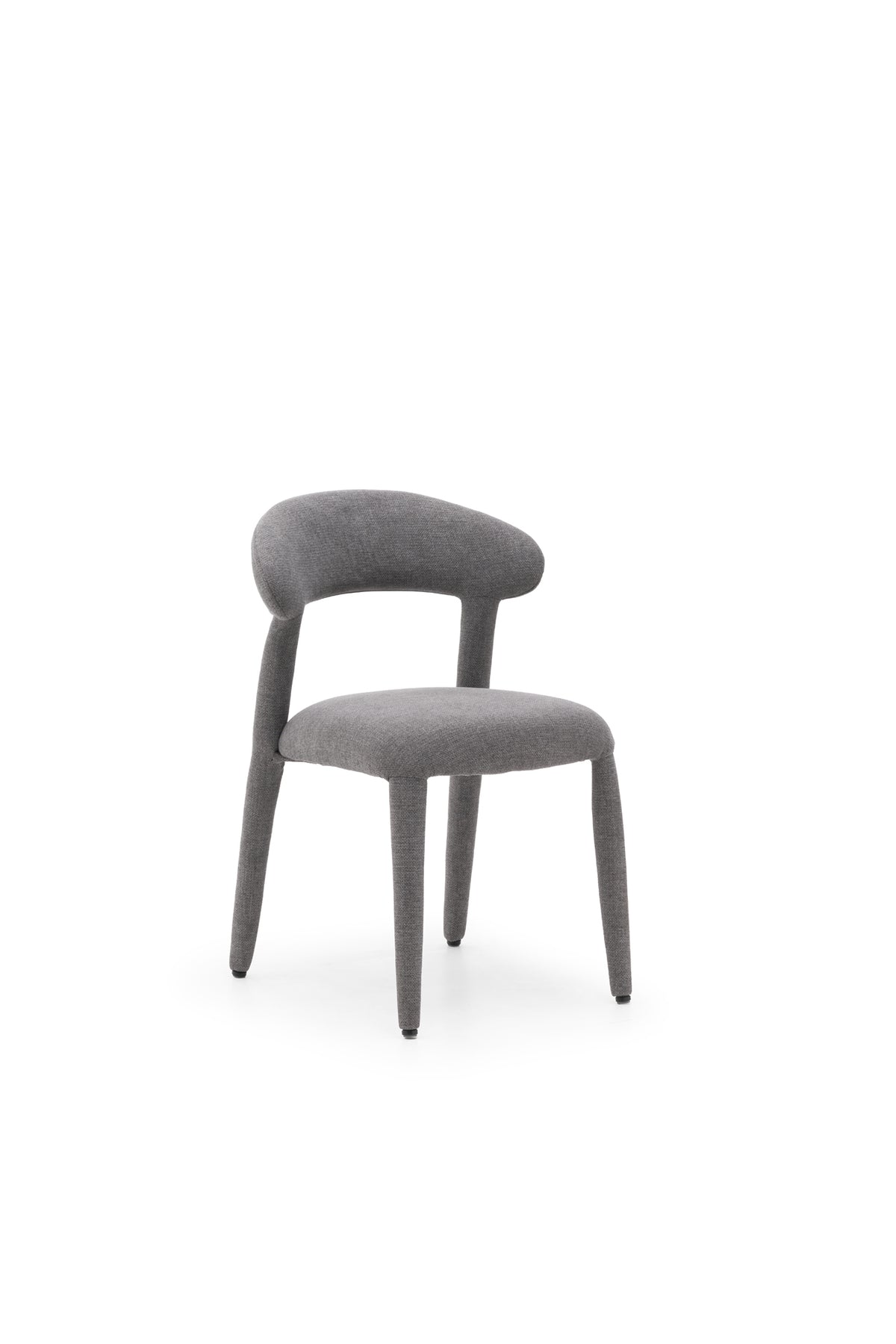 Dining Chair Livia Dark Grey Domestica – Product View on White