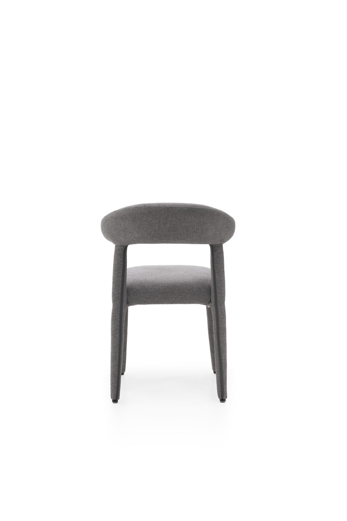 Dining Chair Livia Dark Grey Domestica – Product View on White