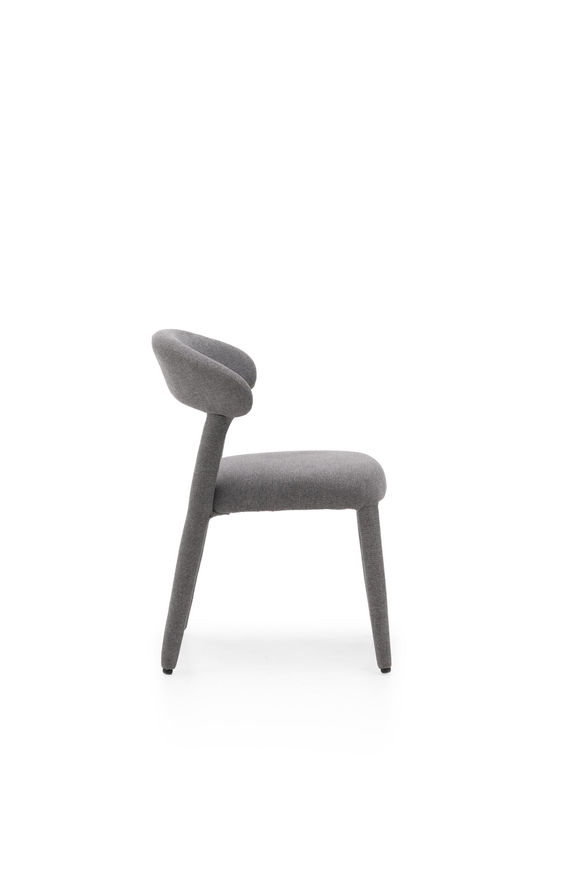 Dining Chair Livia Dark Grey Domestica – Product View on White