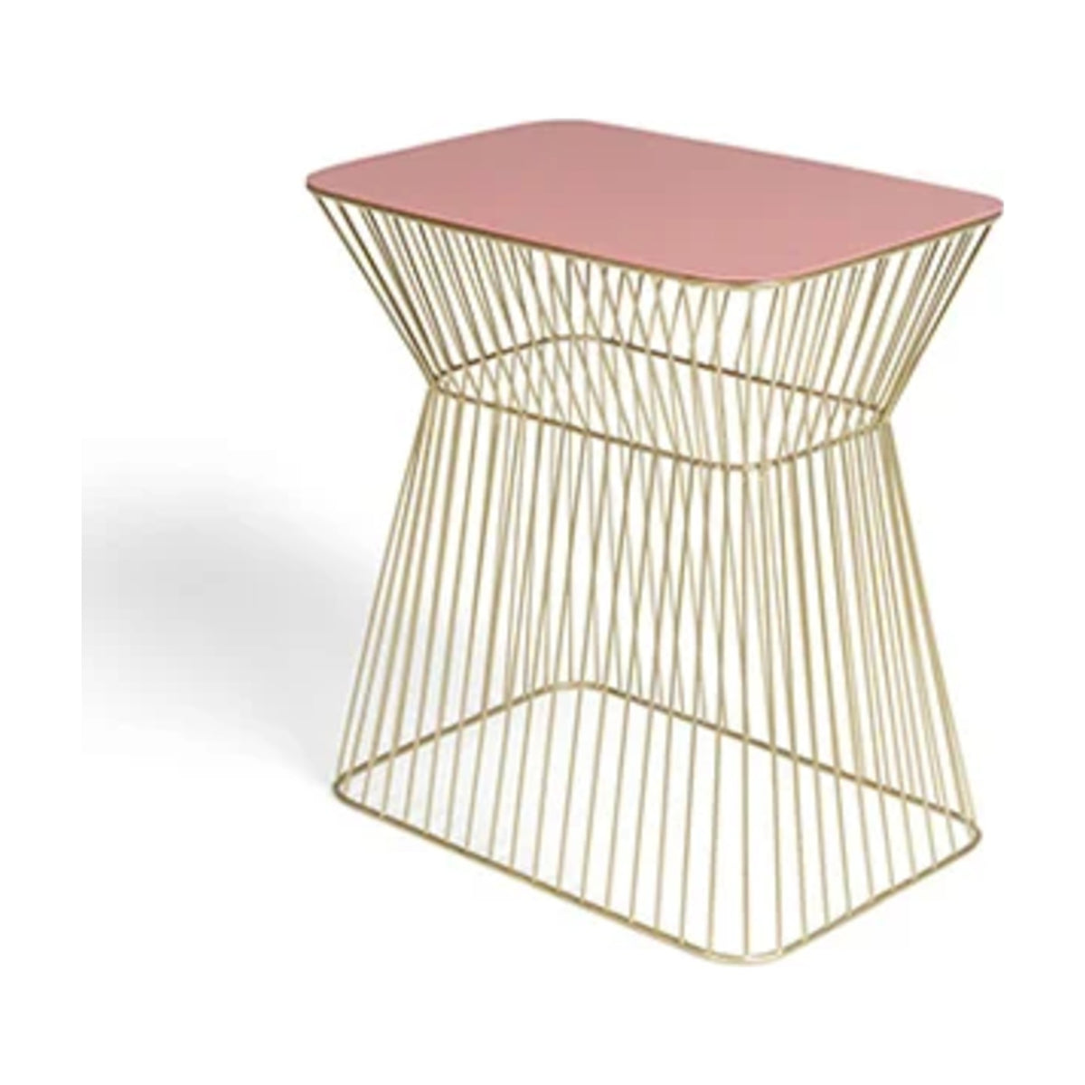 Side Table No Offence Old Pink Domestica – Three Quarter View on White