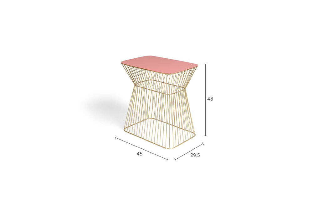 Side Table No Offence Old Pink Domestica – Dimensions Drawing