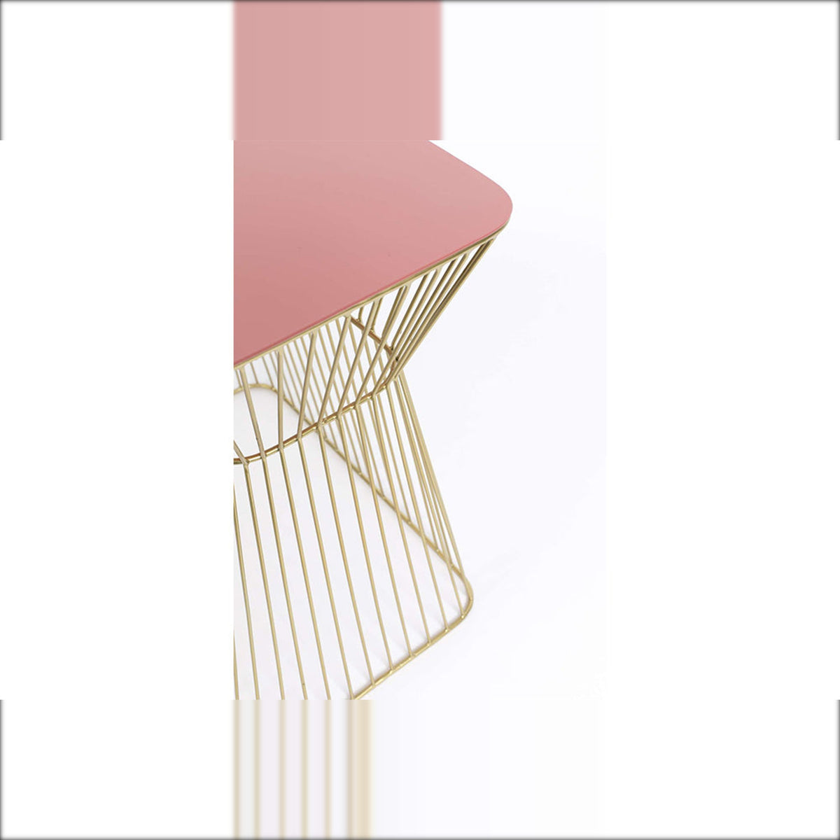 Side Table No Offence Old Pink Domestica – Pink Top Edge Close-up
