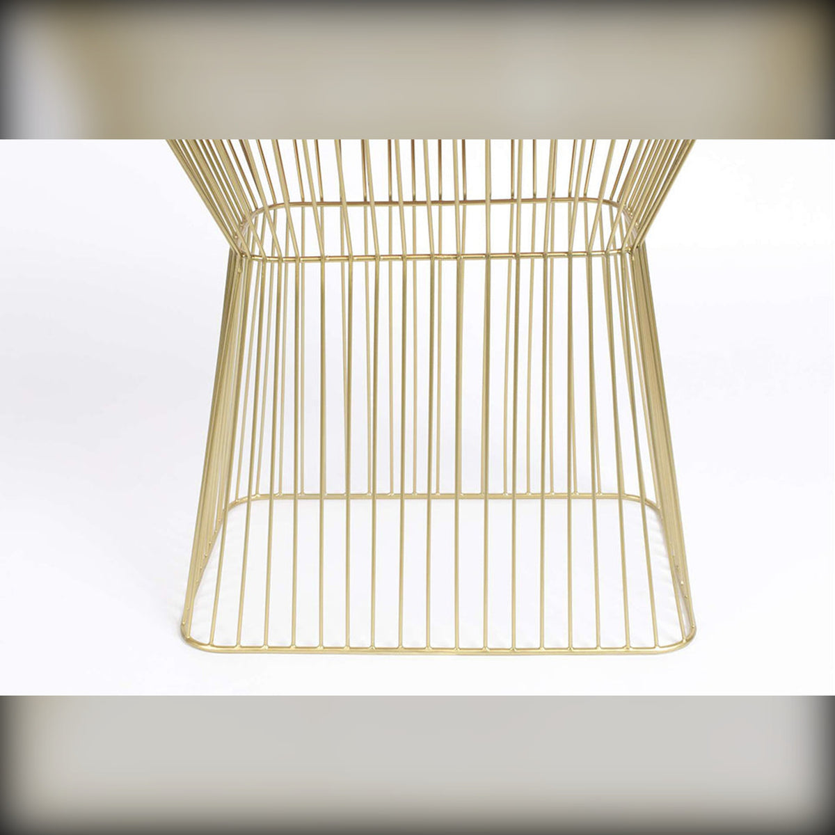 Side Table No Offence Old Pink Domestica – Gold Wire Frame Detail