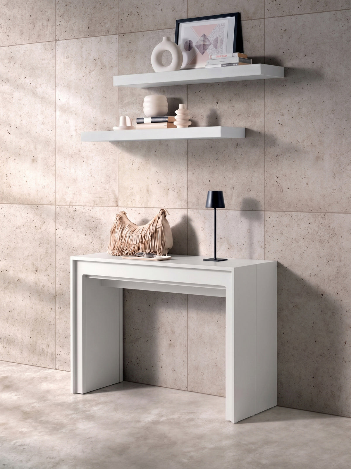 Extendable Console Table Segmenta White Domestica – Lifestyle