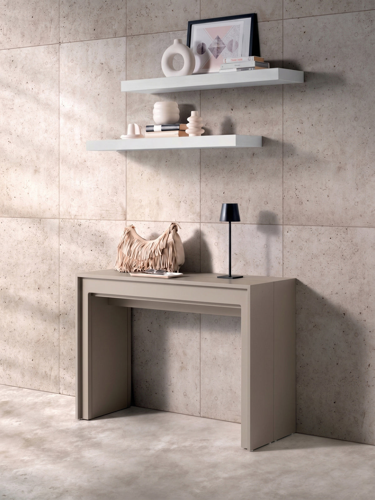 Extendable Console Table Segmenta Taupe Domestica – Lifestyle