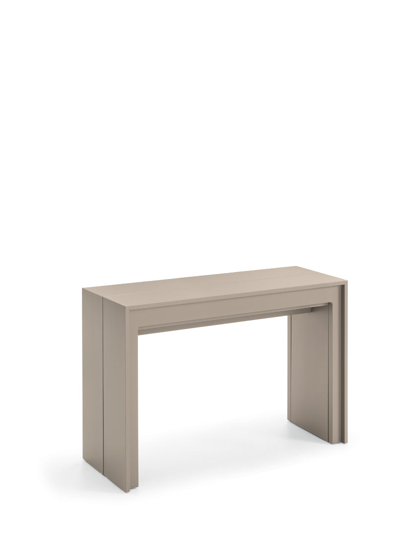 Extendable Console Table Segmenta Taupe Domestica – Product View on White