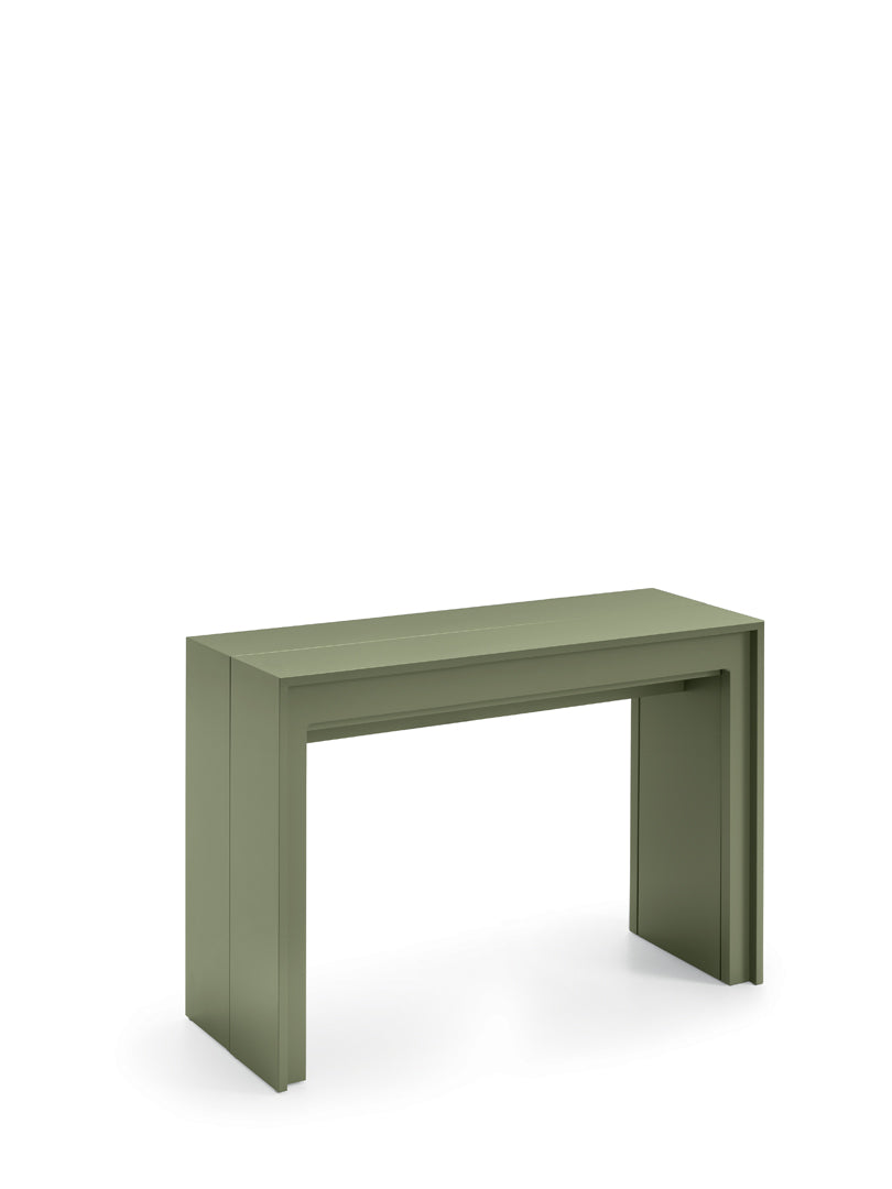 Extendable Console Table Segmenta Green Domestica – Product View on White