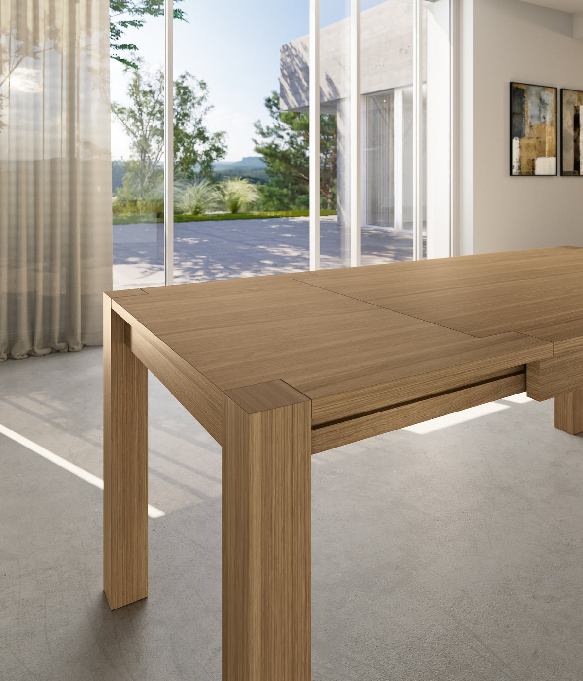 Extendable Dining Table Wood 140-190 cm Oak Domestica – Lifestyle