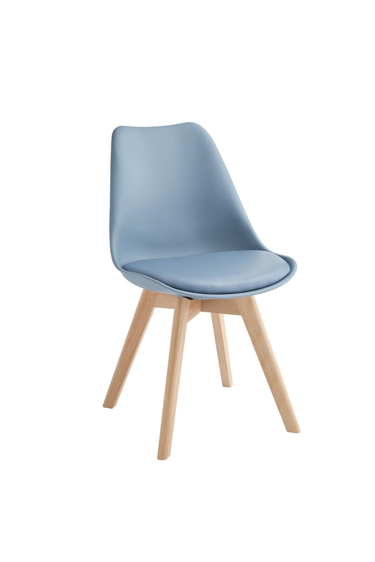 Dining Chair Carlotta Light Blue Domestica – Product View on White