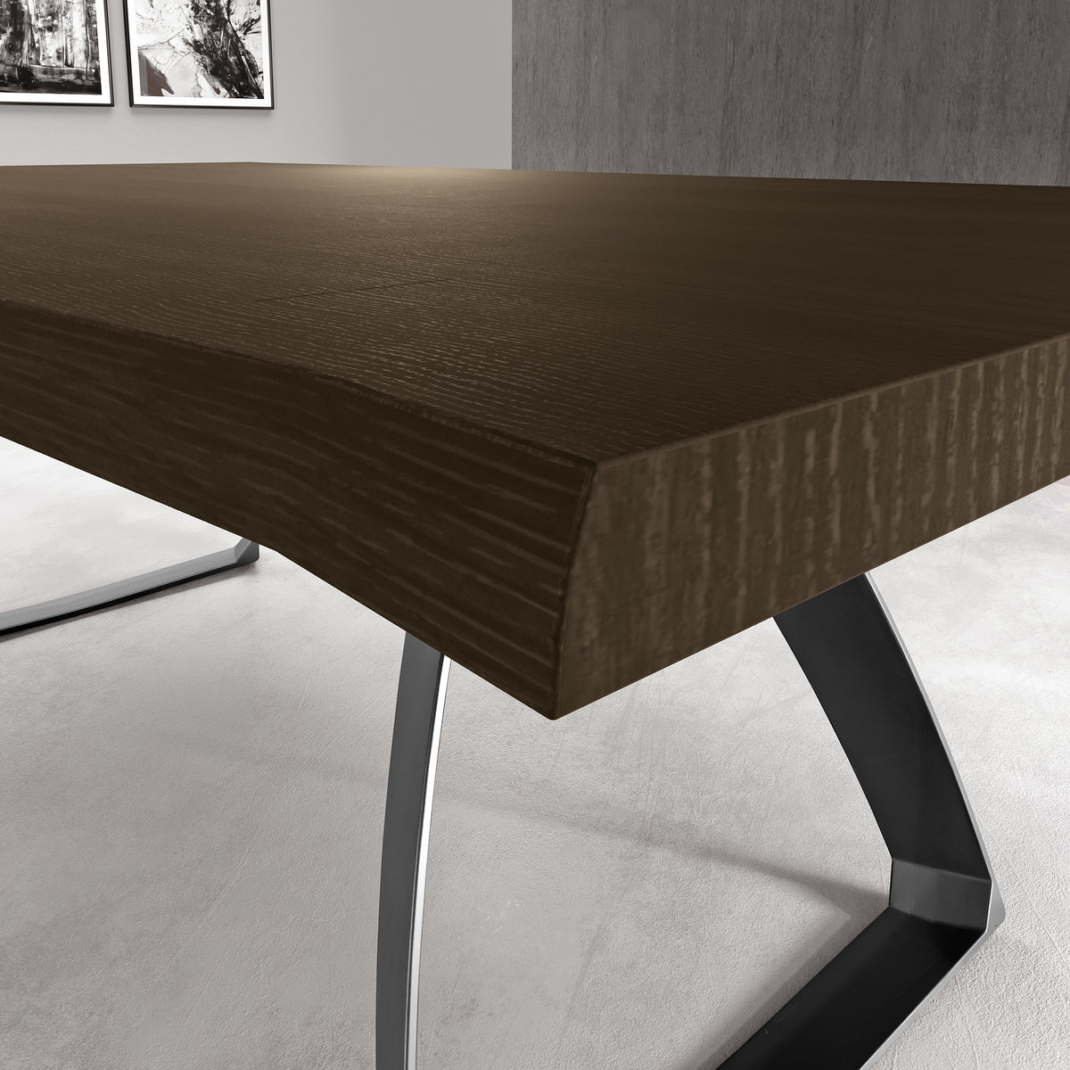 Dining Table Bridge 160 cm Thermo-Treated Oak Domestica – Lifestyle