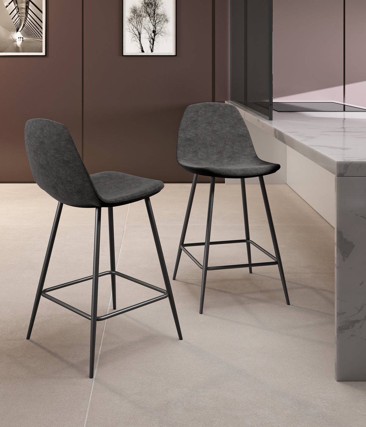 Counter Stool Brigitte Vintage Grey Domestica – Lifestyle
