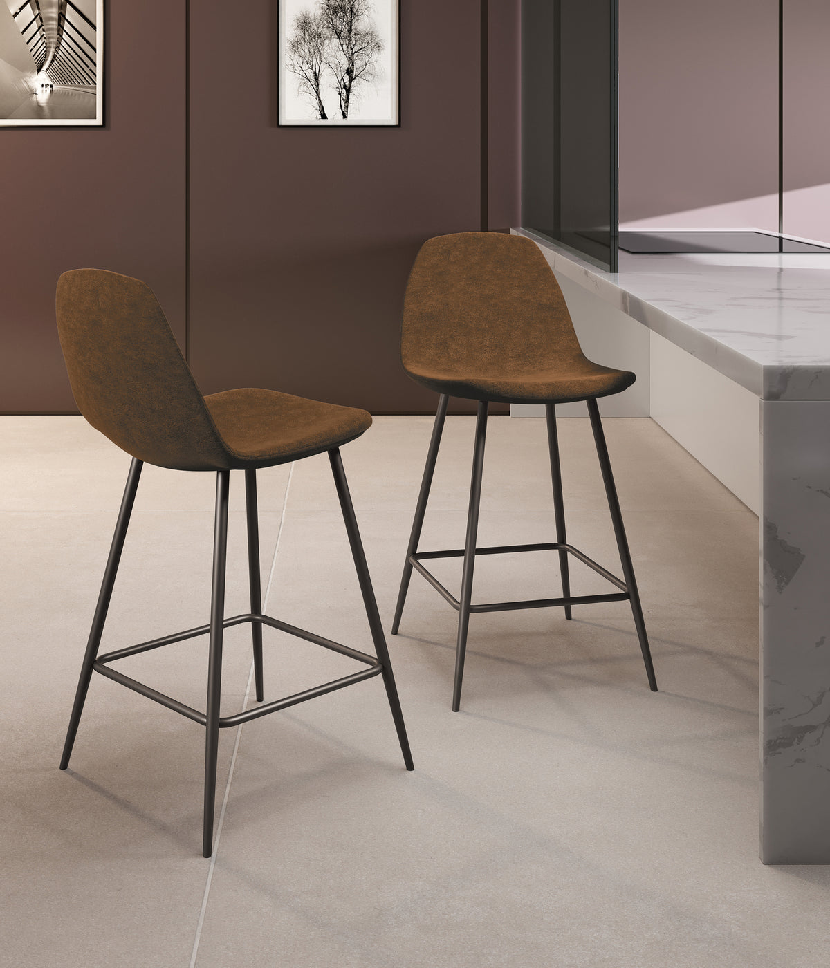 Counter Stool Brigitte Brown Domestica – Lifestyle