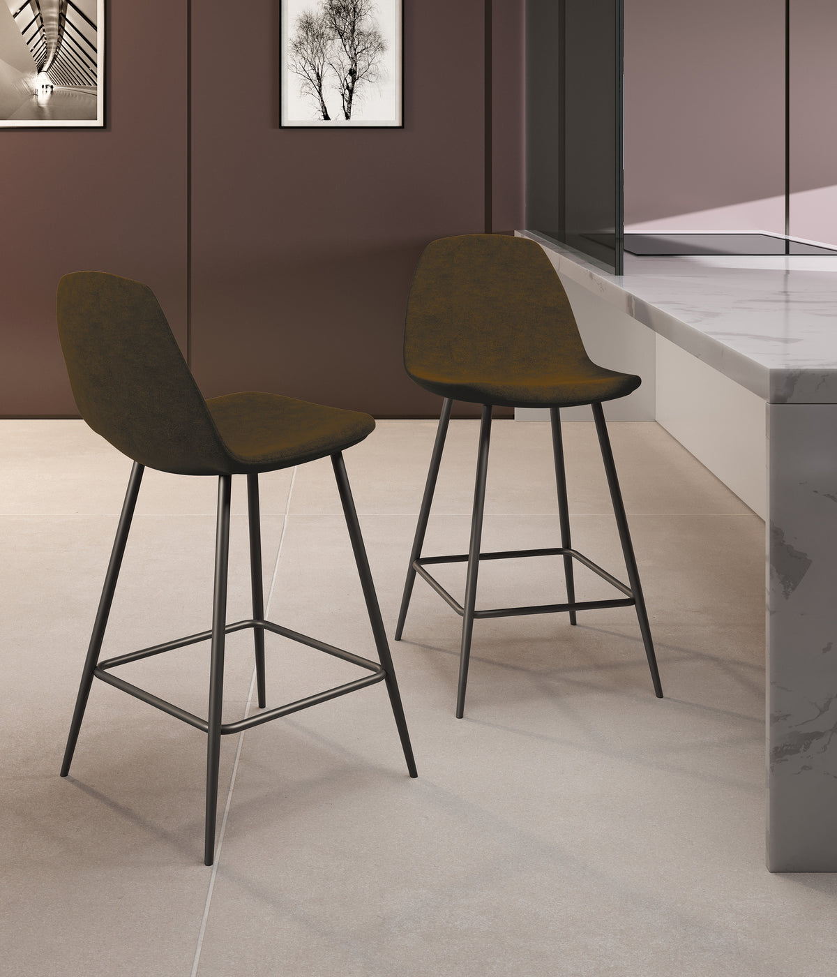 Counter Stool Brigitte Vintage Mocha Domestica – Lifestyle