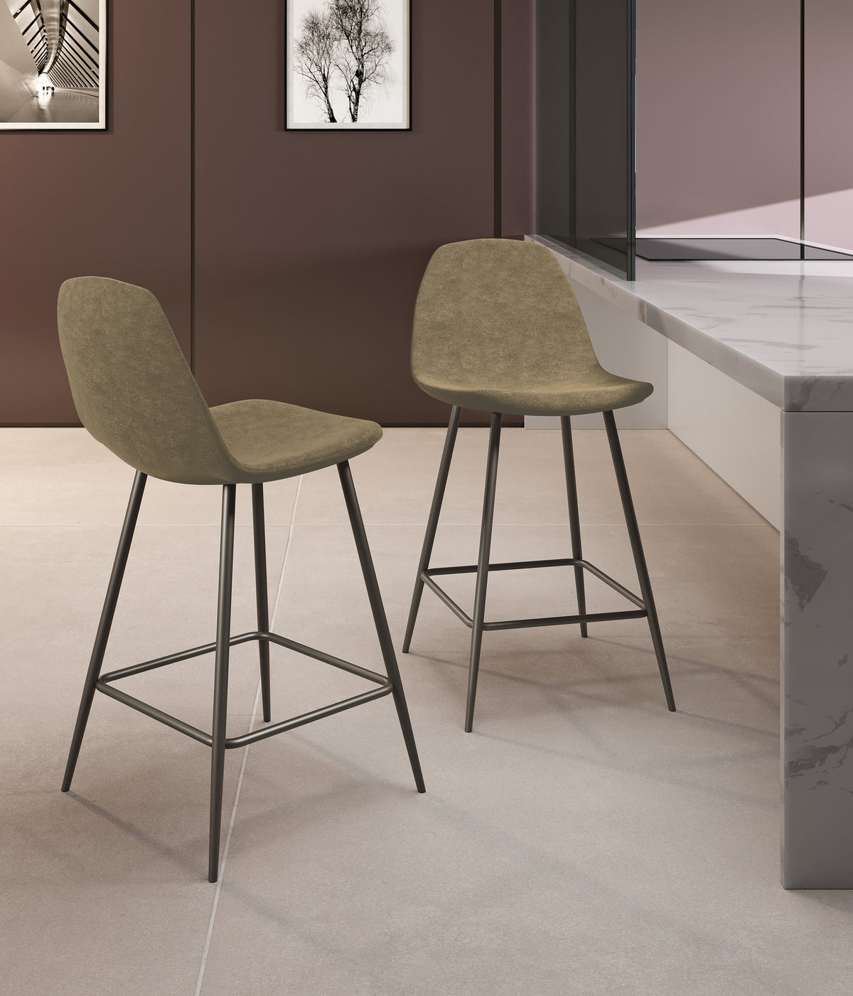 Counter Stool Brigitte Taupe Domestica – Lifestyle