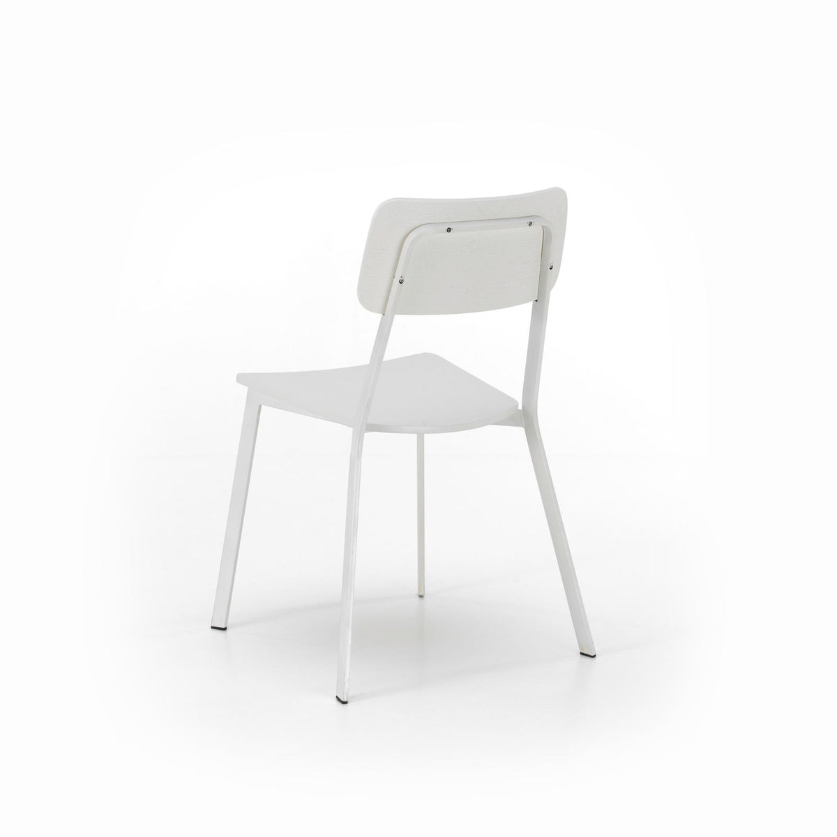 Dining Chair Woody White Domestica – Product View on White