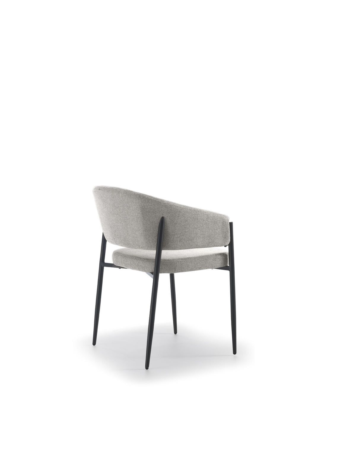 Dining Chair Maya with Armrests Light Grey Domestica – Dimensions Drawing