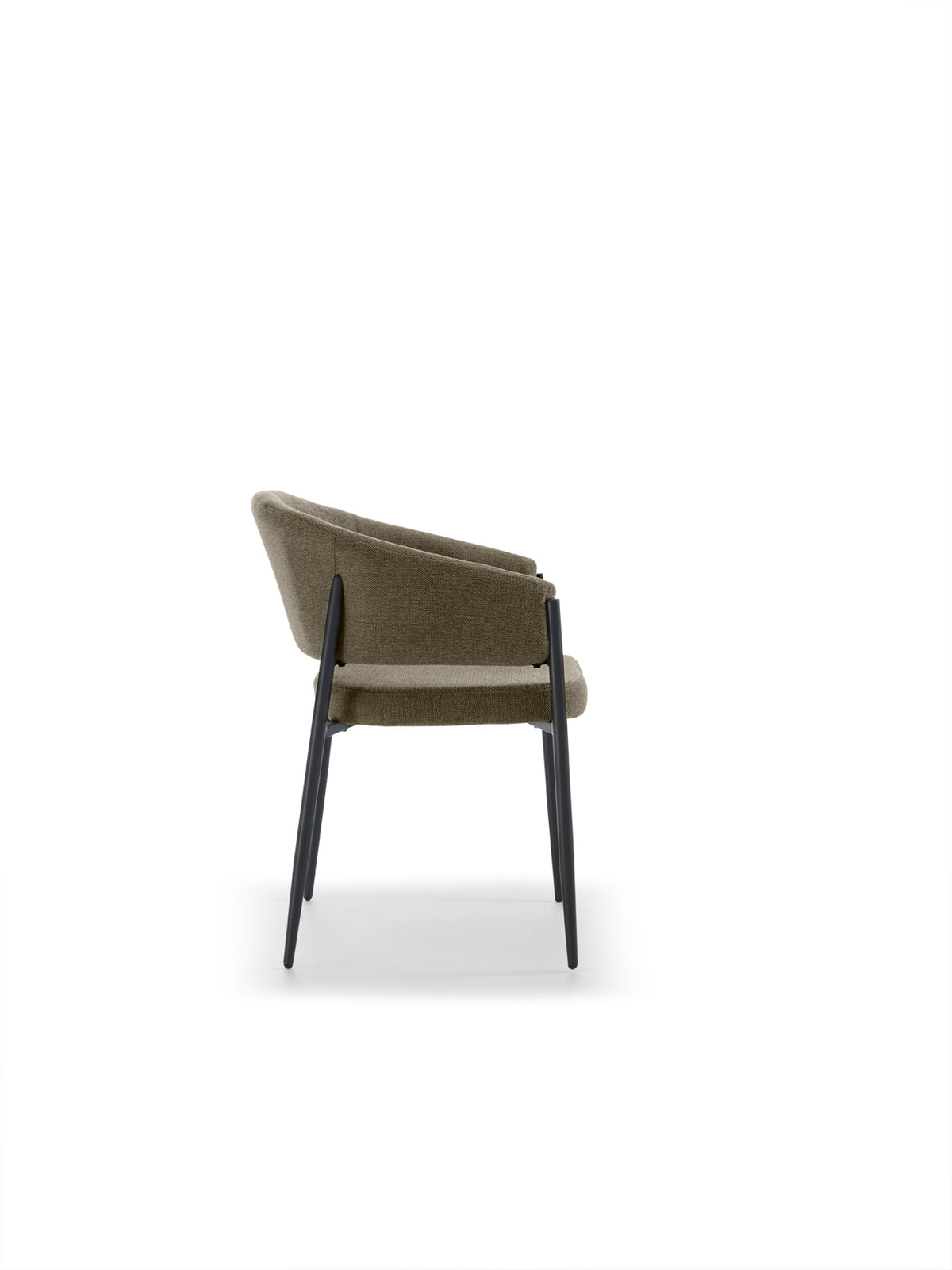 Dining Chair Maya with Armrests Light Brown Domestica – Product View on White