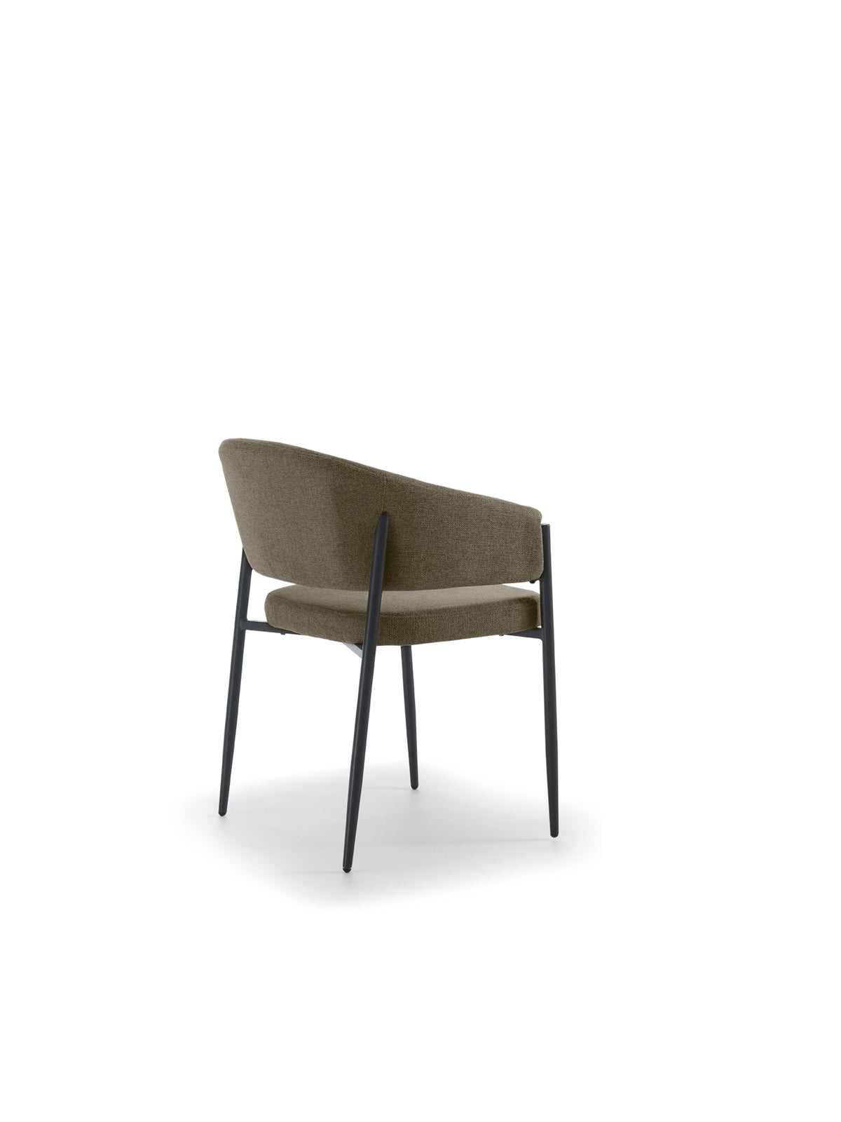 Dining Chair Maya with Armrests Light Brown Domestica – Dimensions Drawing