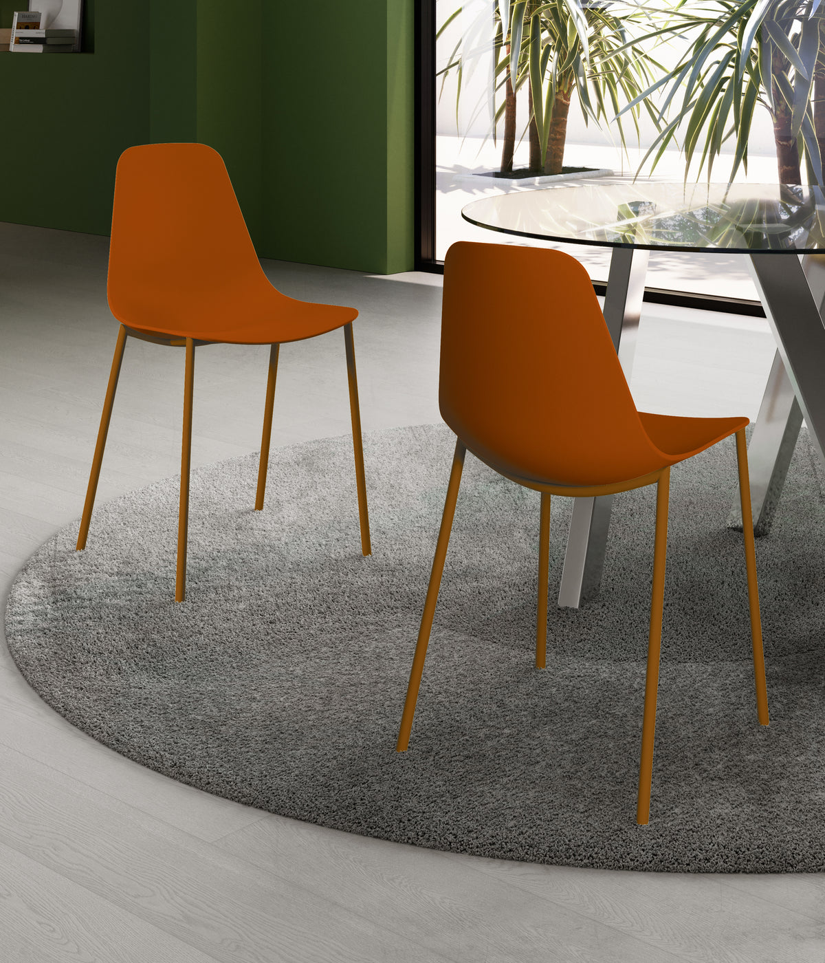 Dining Chair Frida Polypropylene Rust Domestica – Lifestyle
