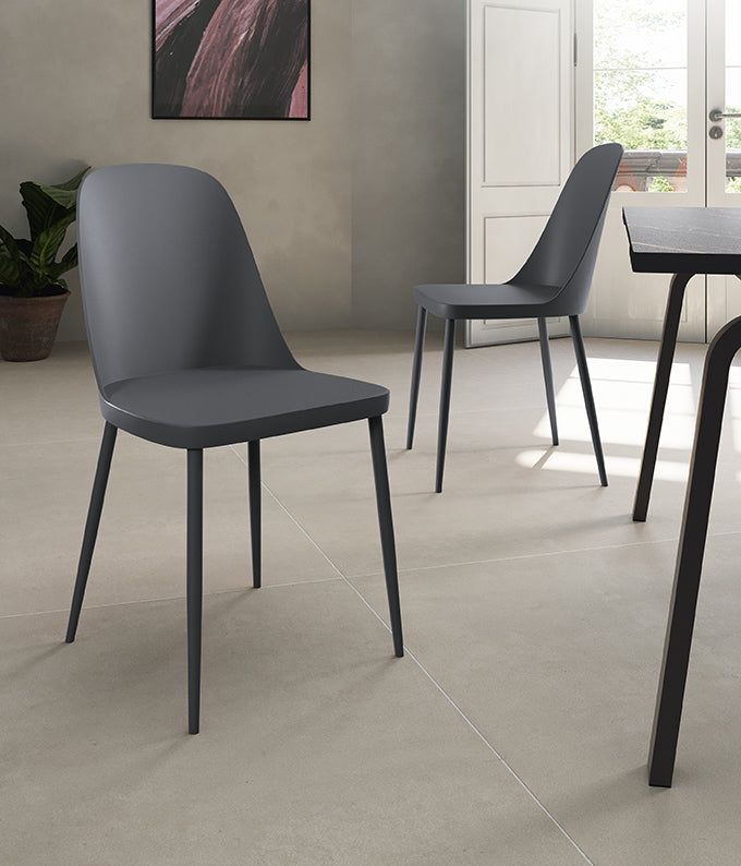 Dining Chair Tamara Polypropylene Dark Grey Domestica – Lifestyle