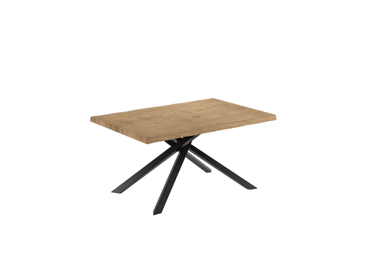 Extendable Dining Table Spike 160-240 cm Natural Oak Domestica – Product View on White