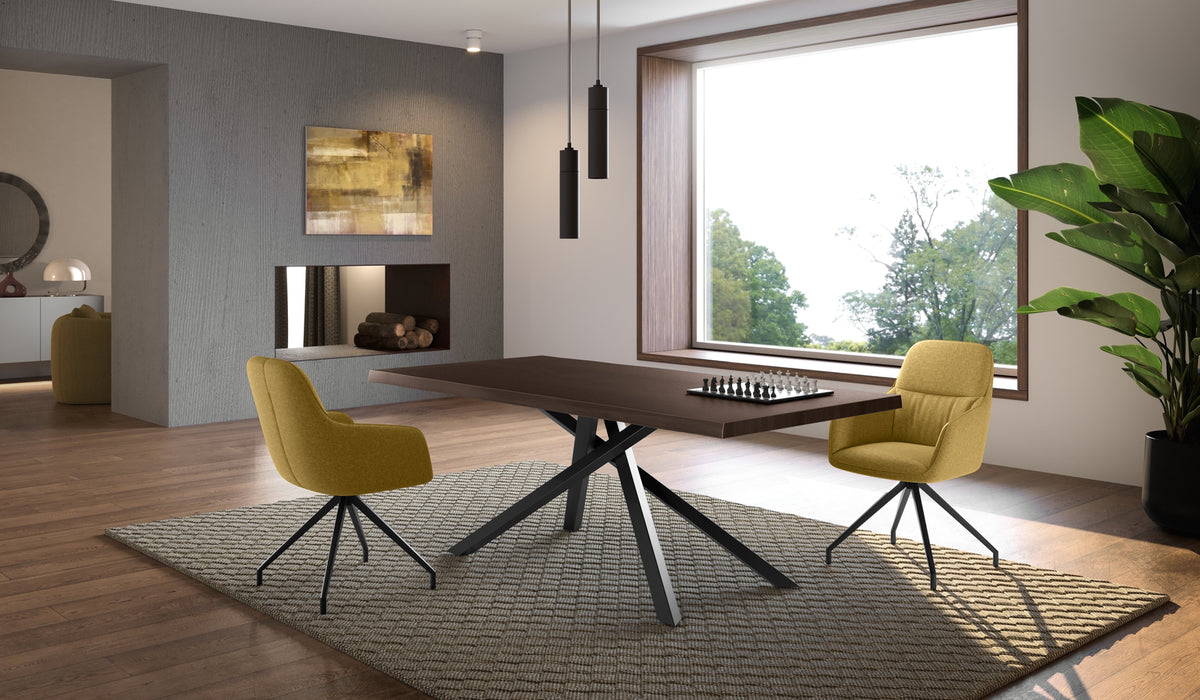 Dining Table Spike 200 cm Thermo-Treated Oak Domestica – Lifestyle