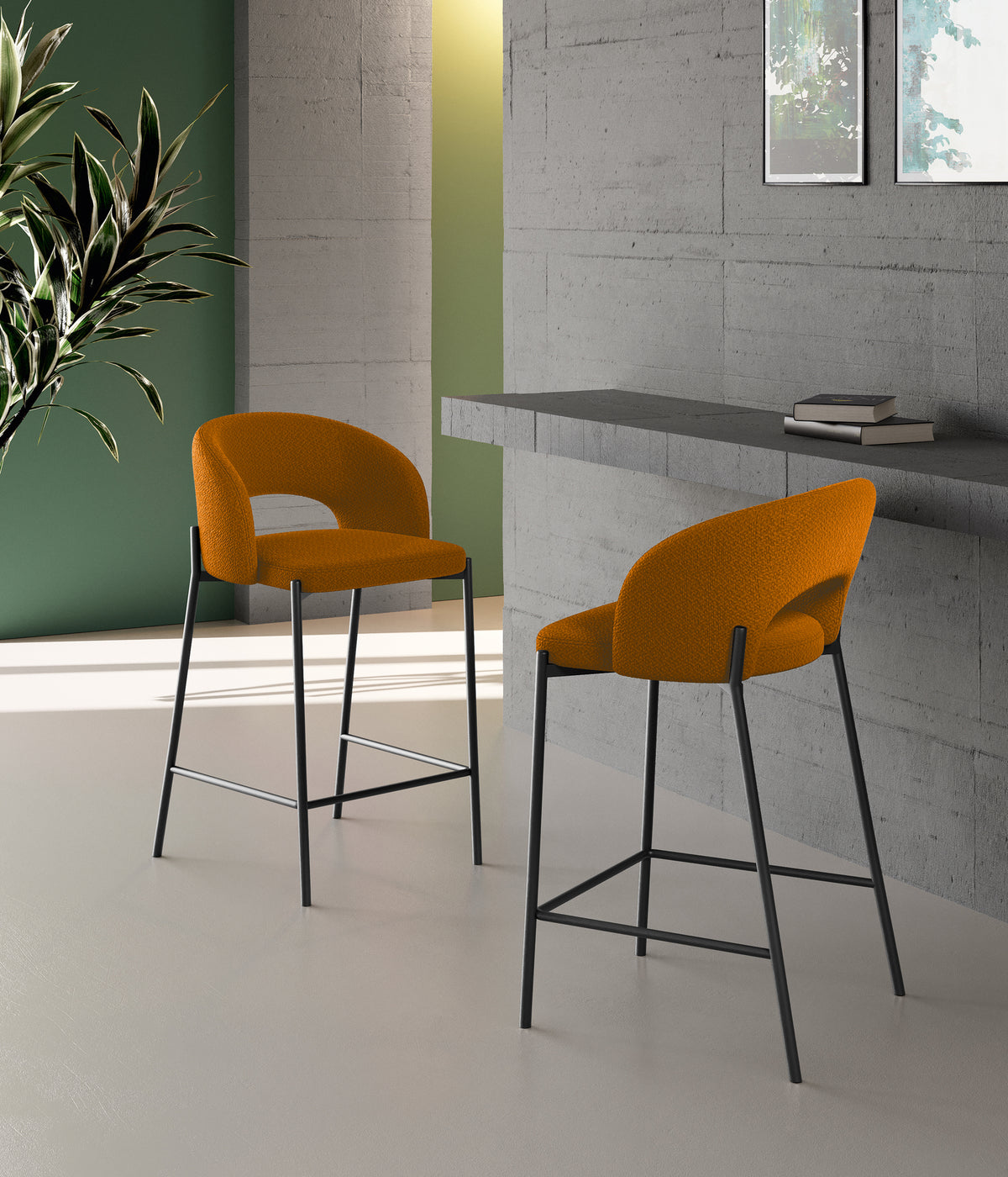 Counter Stool Greta Orange Domestica – Lifestyle